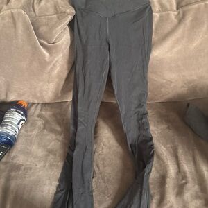 aerie Black High-Rise Flare Leggings